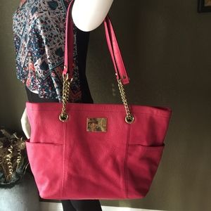 Calvin Klein Pink Leather tote